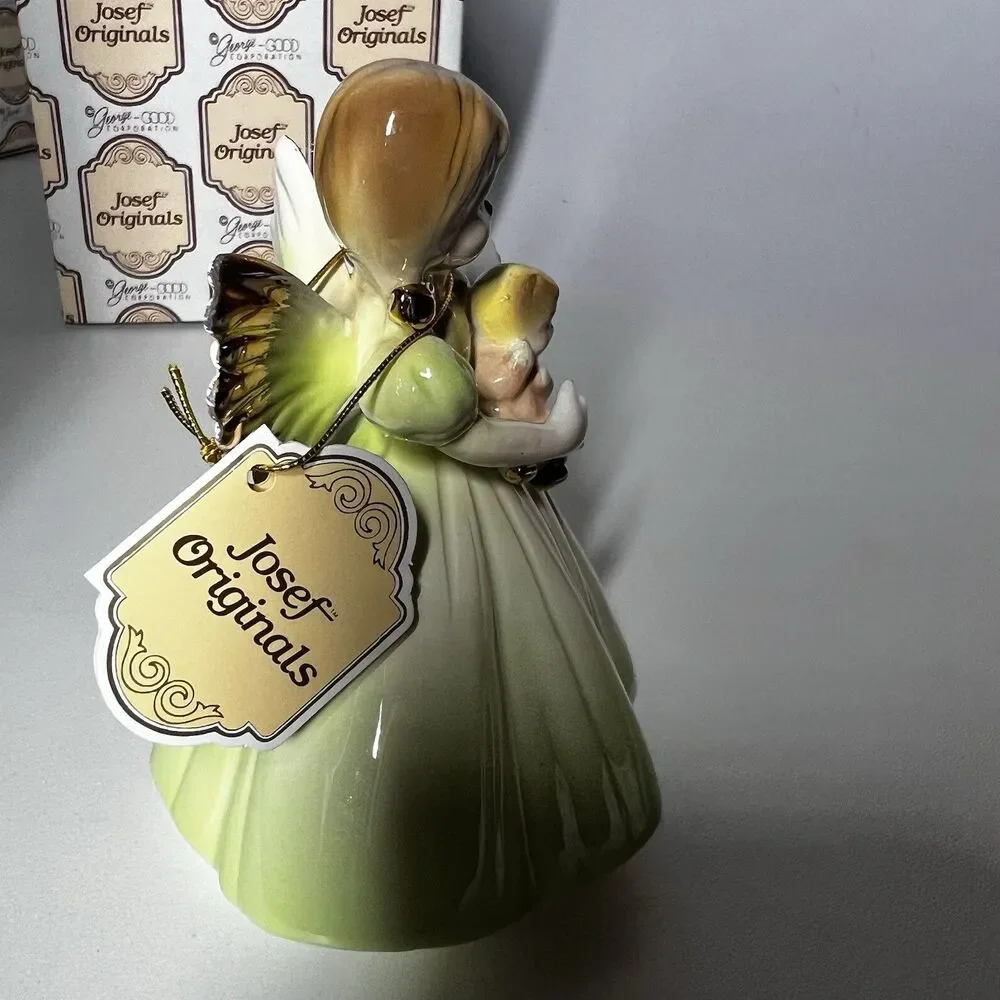 Vtg Josef Originals 7 Year Old Birthday Angel Figurine Doll with Original Box